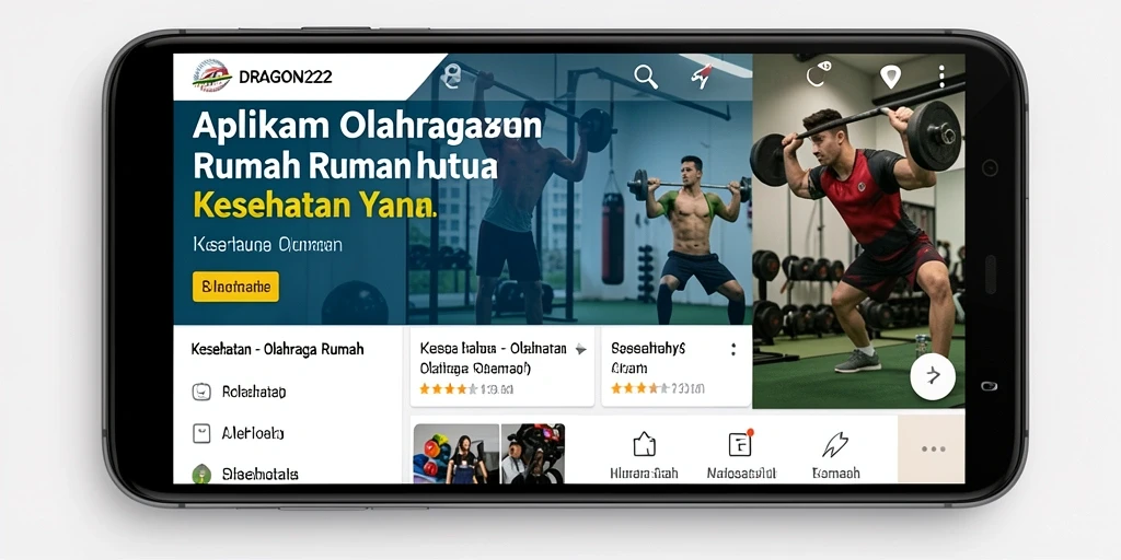 Screenshot antarmuka DRAGON222 yang menunjukkan fungsi olahraga rumah.