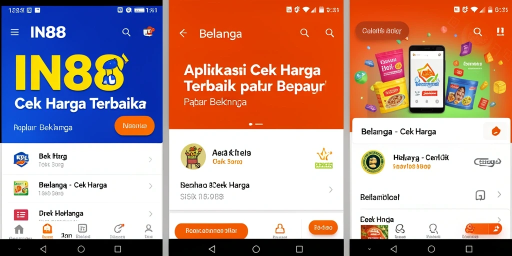 Tampilan antarmuka IN88 untuk cek harga yang sederhana dan informatif.