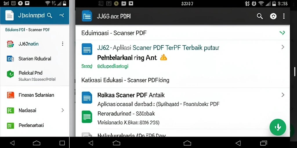 Antarmuka aplikasi JJ62 yang user-friendly untuk Scanner PDF.