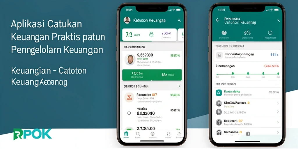 Antarmuka intuitif RPOK untuk catatan keuangan yang efisien.